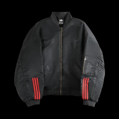 adidas x Willy Chavarria Satin Bomber Jacket Black