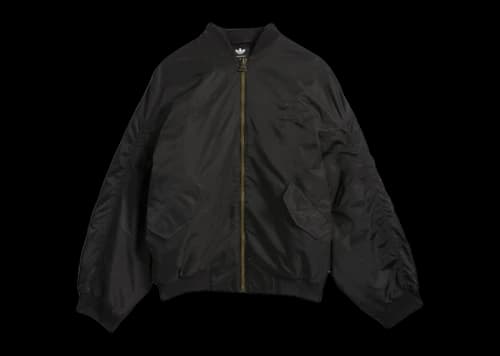 adidas x Willy Chavarria Satin Bomber Jacket Black