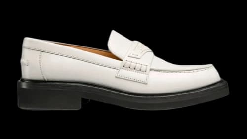Dior Boy Loafers Brushed Calfskin White Embossed Lambskin White