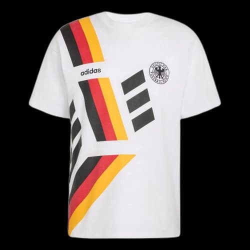 adidas Germany T-Shirt Asia Sizing 'White'