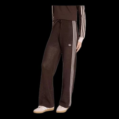 adidas Originals Knitted Crochet Firebird Track Pants Asia Sizing 'Aurora Coffee' (Women's)