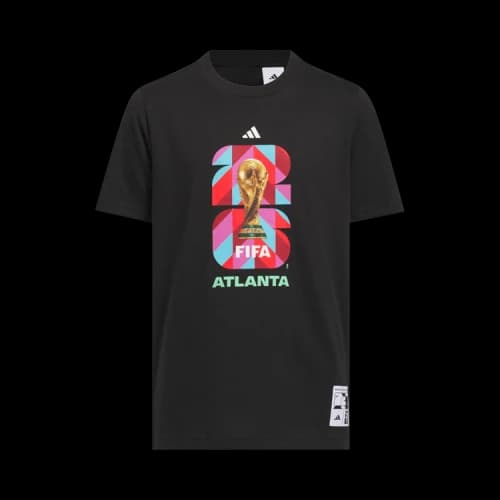 adidas Kids FIFA World Cup 26 Host City Atlanta Graphic T-shirt Black