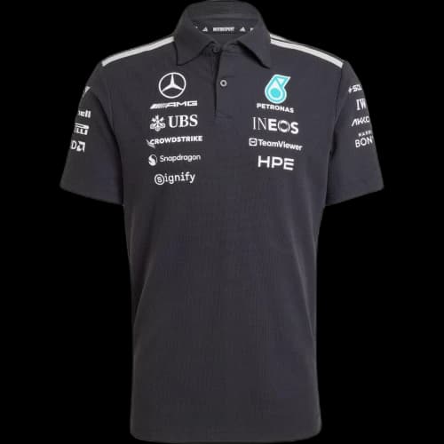 adidas x Mercedes AMG Petronas Formula 1 Team Engineers Polo Shirt 'Black'