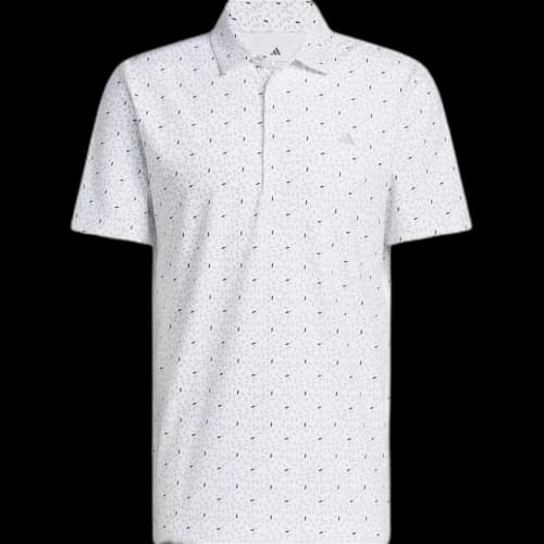 Adidas Golf Clothing Men's White/Miracle Sage Polo Collar Moderate