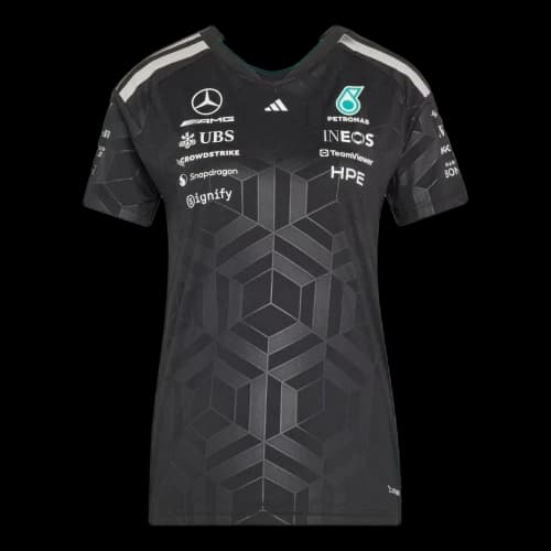 adidas x Mercedes AMG Petronas Formula 1 Team Driver Jersey Asia Sizing 'Black' (Women's)