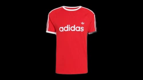 adidas 3-Stripes Slim Ringer T-Shirt Better Scarlet
