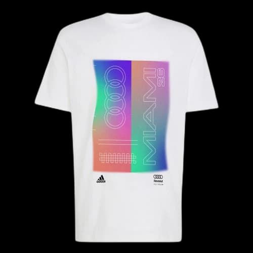 adidas x Audi Revolut F1 Team Teamgeist Graphic Tee White