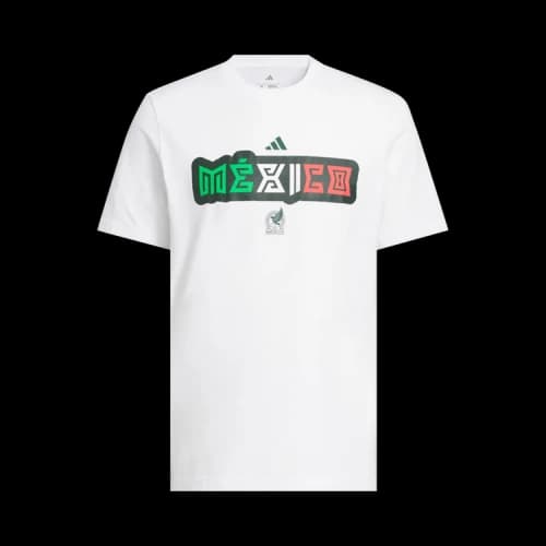 adidas World Cup 2026 Mexico Home Graphic Tee White