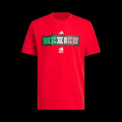 adidas World Cup 2026 Mexico Home Graphic Tee Better Scarlet