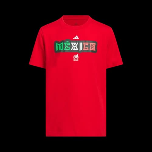 Adidas World Cup 26 Mexico Home Graphic Tee 'Better Scarlet'