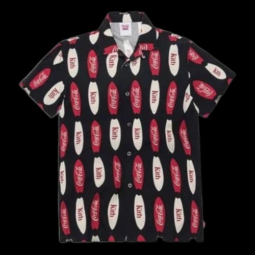 KITH x Coca-Cola Surf Camp Collar Shirt 'Black'