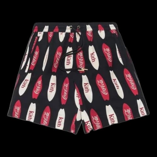 KITH x Coca-Cola Surf Board Print Hardaway Short 'Black'