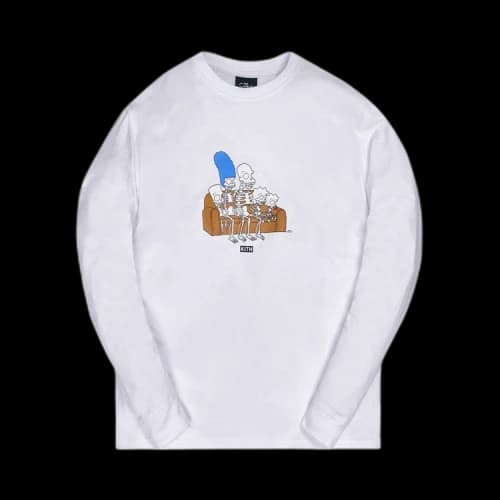 Kith For The Simpsons Couch Long-Sleeve Tee 'White'