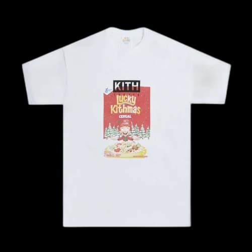 Kith For Lucky Charms Kithmas Cereal Box Vintage Tee 'White'
