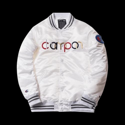 Kith x Champion Baseball Jacket 'White'