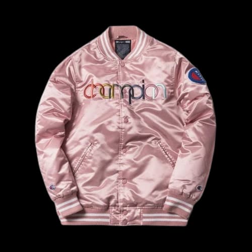 Kith x Champion Baseball Jacket 'Pink'
