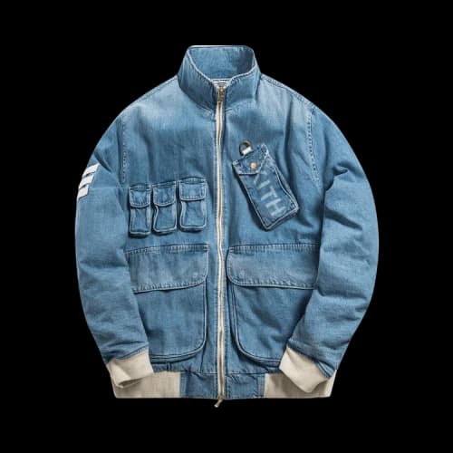 Kith Denim Aviation Bomber Jacket 'Hosu 2.0 Wash'