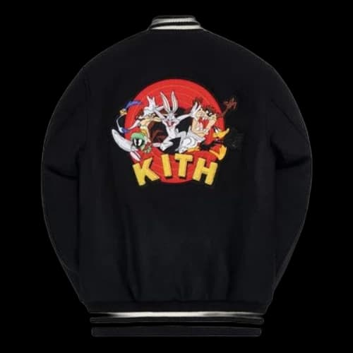 KITH x Looney Tunes Crossover Bugs Bunny Printing Jacket Unisex Black