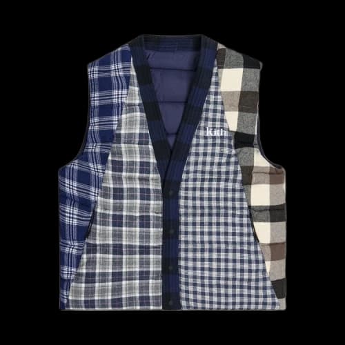 Kith Charlton Reversible Quilted Vest 'Blue/Multi'