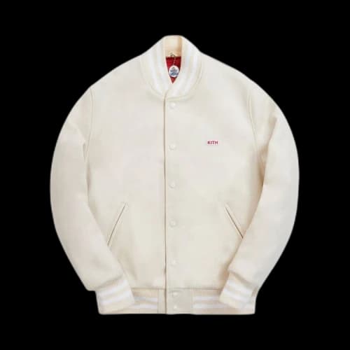 Kith x Coca-Cola x Golden Bear Varsity Bomber 'Natural'