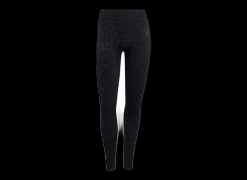 adidas Women's Workout Essentials Knit Snake Full Length Leggings Black/Carbon