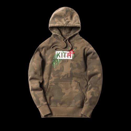 Kith In Bloom Classic Logo Hoodie 'Woodland Camo'