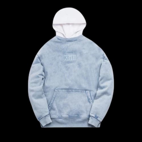 Kith Two Tone Indigo Hoodie 'Light Indigo'
