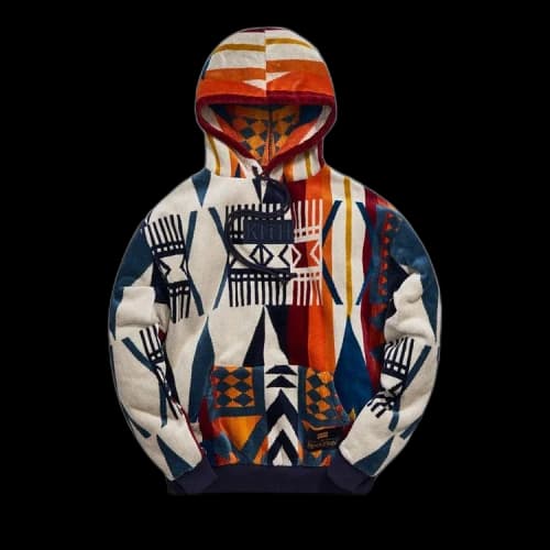 Kith x Pendleton Terry Williams Hoodie 'Ivory/Multicolor'