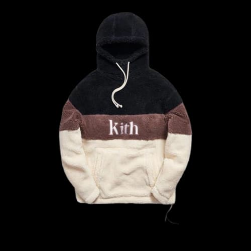Kith Sherpa Double Pocket Hoodie 'Mauve'