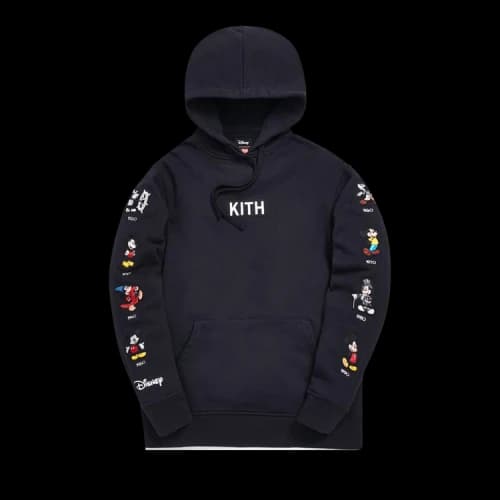 Kith x Disney Mickey Sleeve Patches Hoodie 'Black'