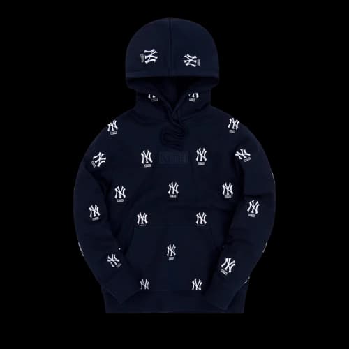 Kith For Major League Baseball New York Yankees Monogram Hoodie 'Navy'