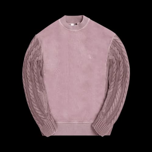 Kith Combo Knit Mockneck 'Dusty Mauve'