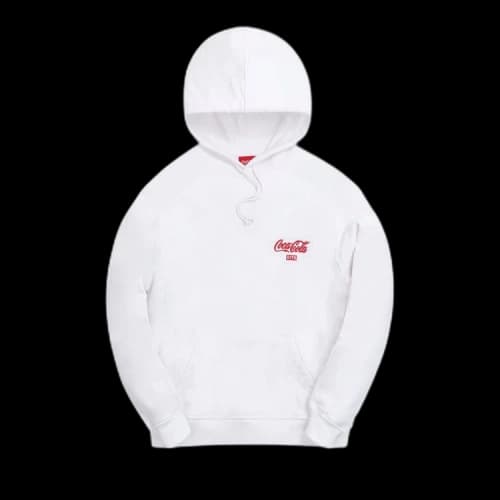 Kith x Coca-Cola Ribbon Logo Hoodie 'White'