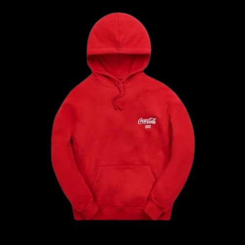 Kith x Coca-Cola Ribbon Logo Hoodie 'Red'