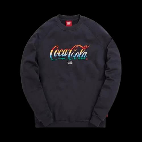 Kith x Coca-Cola Striped Crewneck 'Black'