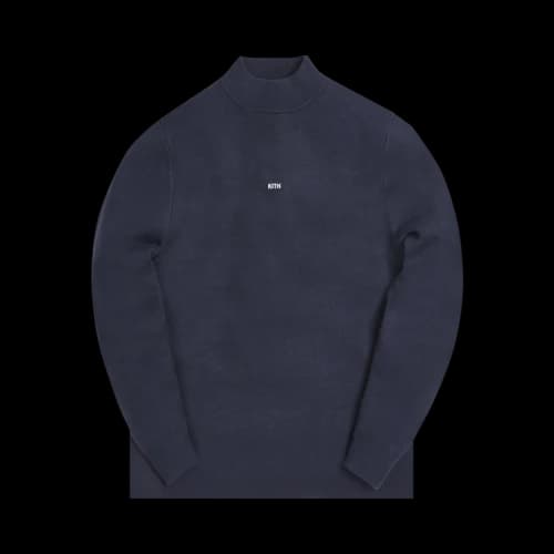 Kith Long-Sleeve Mock Neck 'Navy'