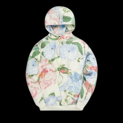 Kith Peony Print Hoodie 'Blue'