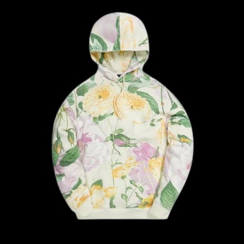 Kith Peony Print Hoodie 'Yellow'