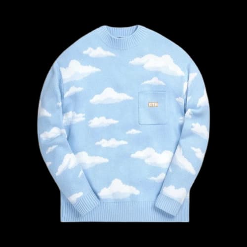 Kith For The Simpsons Cloud Intarsia Sweater 'Blue'