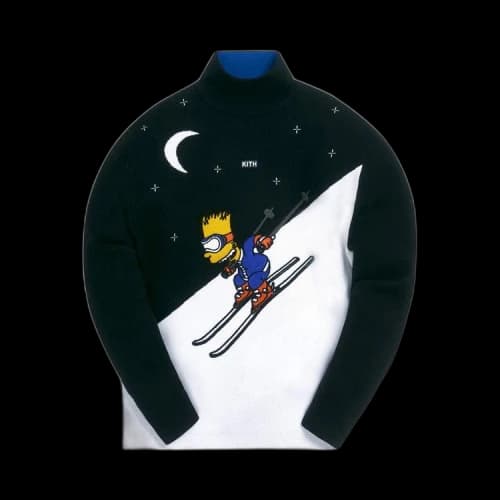 Kith For The Simpsons Bart Turtleneck Ski Sweater 'Black/Multicolor'