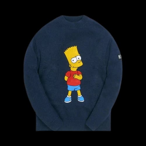 Kith For The Simpsons Bart Intarsia Sweater 'Navy/Multicolor'