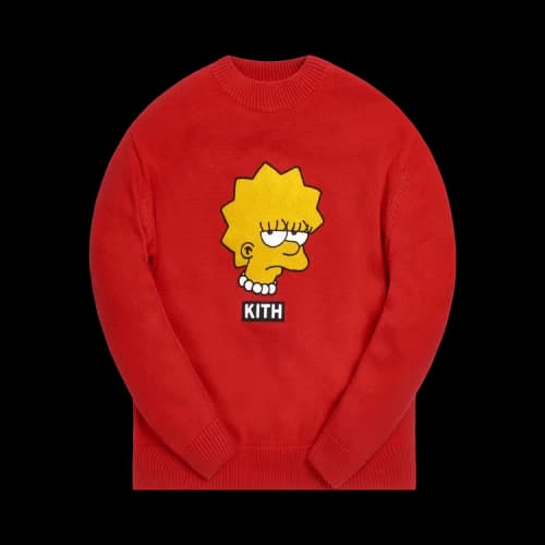 Kith For The Simpsons Lisa Intarsia Sweater 'Red'