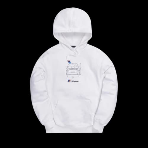 Kith For BMW Front Dimensions Hoodie 'White'