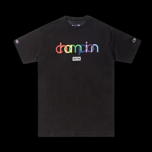 Kith x Champion Double Logo Tee 'Black'