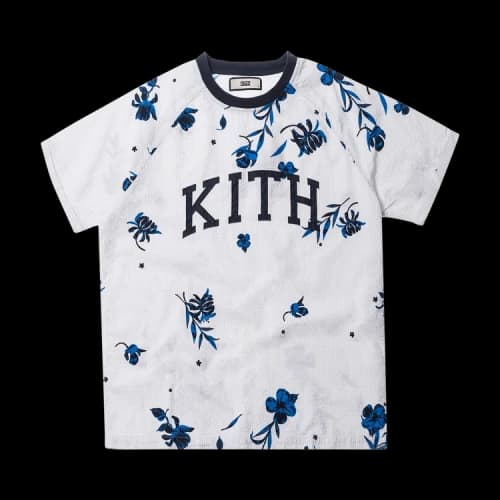 Kith Floral Seersucker Howard Tee 'Navy'