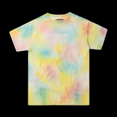 Kith Tie Dye Box Logo Tee 'Yellow'