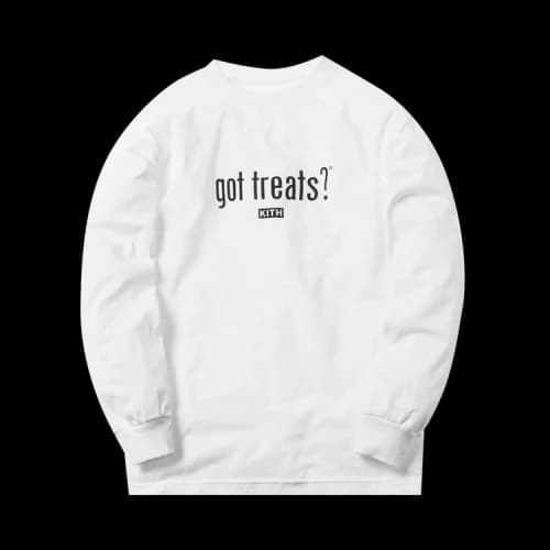 Kith x Got Milk? Got Treats Long-Sleeve Tee 'White'