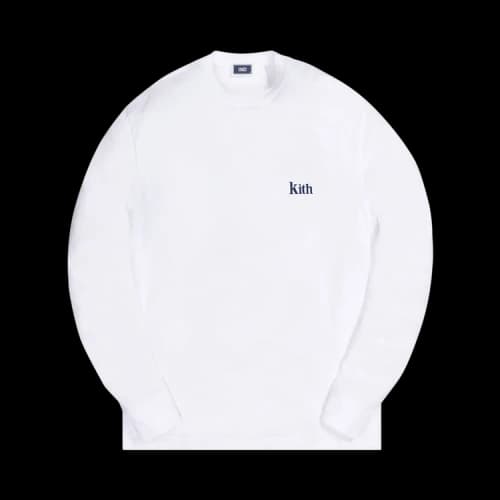 Kith Long-Sleeve Serif Tee 'White'