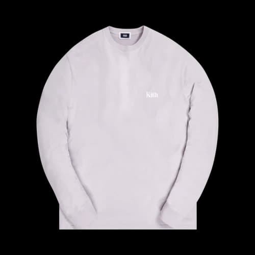 Kith Long-Sleeve Serif Tee 'Oyster Mushroom'
