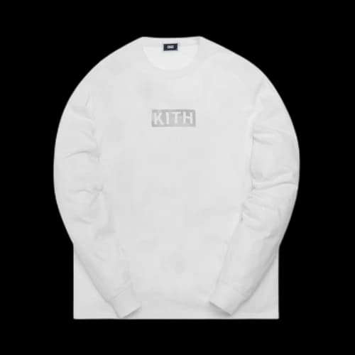 Kith Reflective Long-Sleeve T-Shirt 'White'